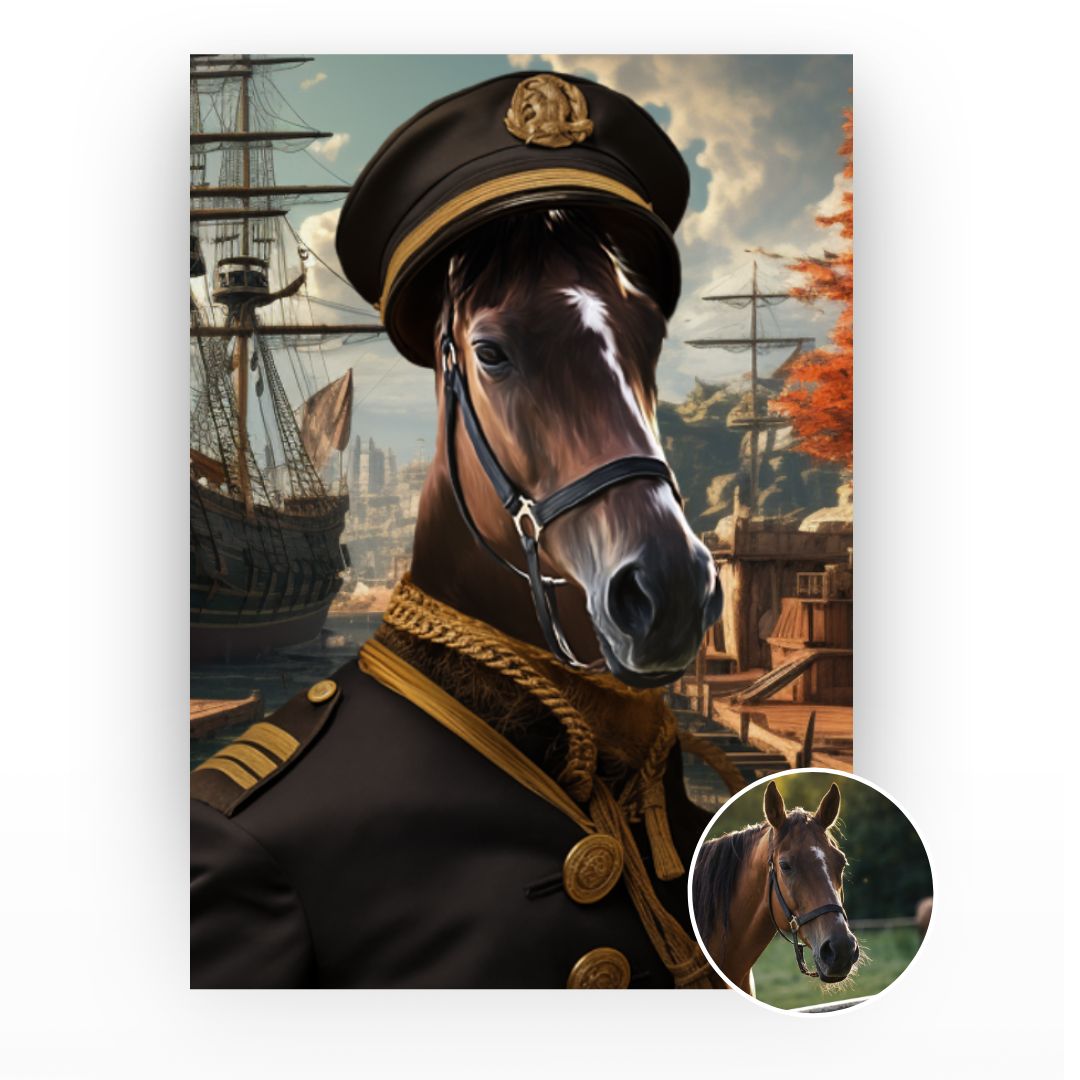 Gepersonaliseerd Huisdier Portret: De Kapitein
