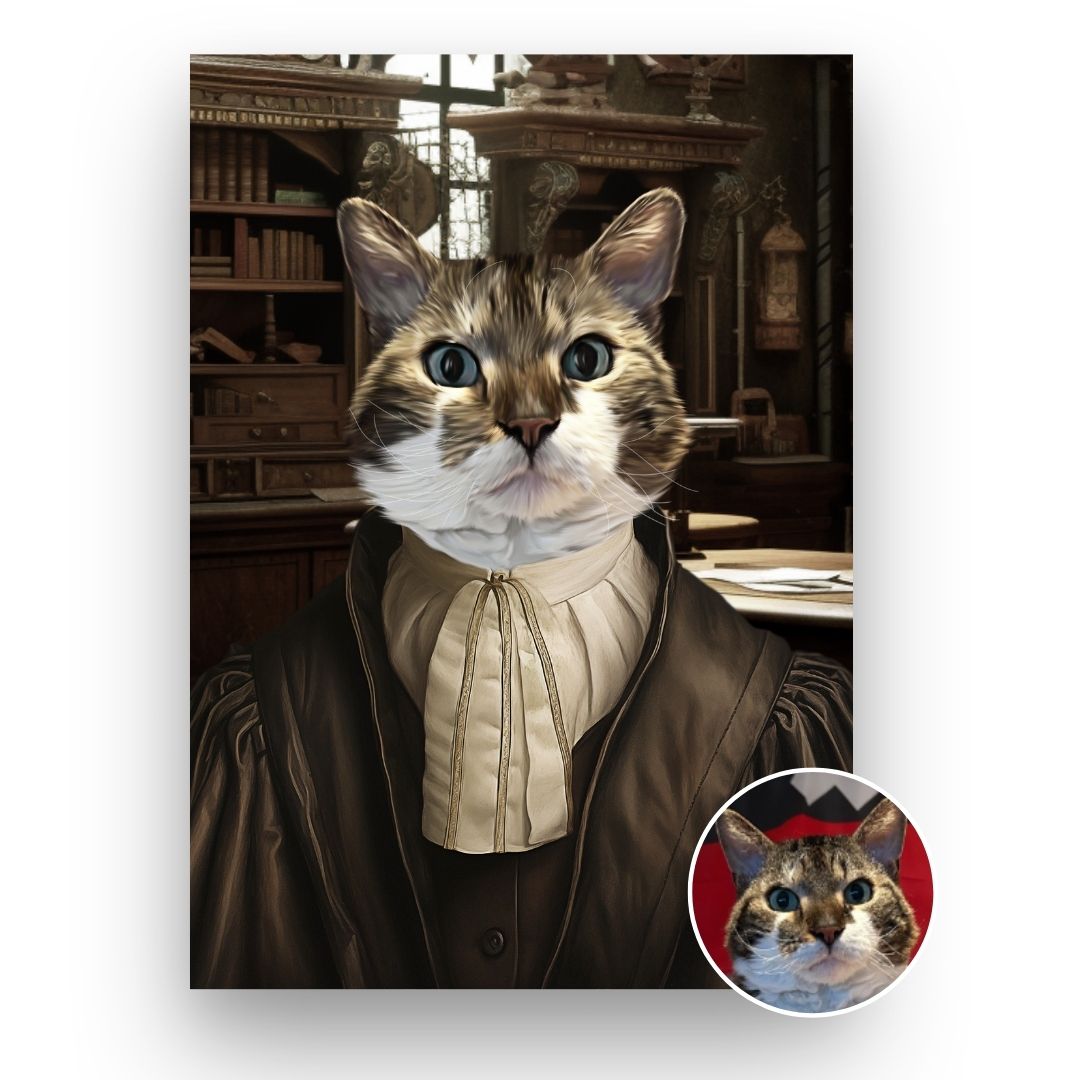 Gepersonaliseerd Huisdier Portret: De Advocaat