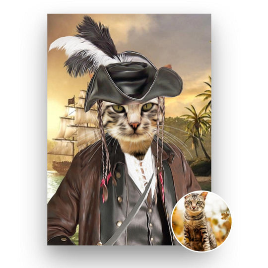 De Piraat - Huisdier portret-My Cartoon