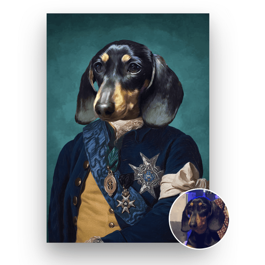 Gepersonaliseerd Huisdier Portret: De Luitenant