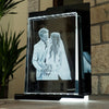 Load image in Gallery view, Own photo in 3D Glass block - Portrait
